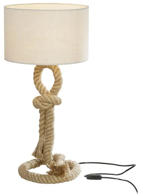 Béžová lampa na nočný stolík TAU