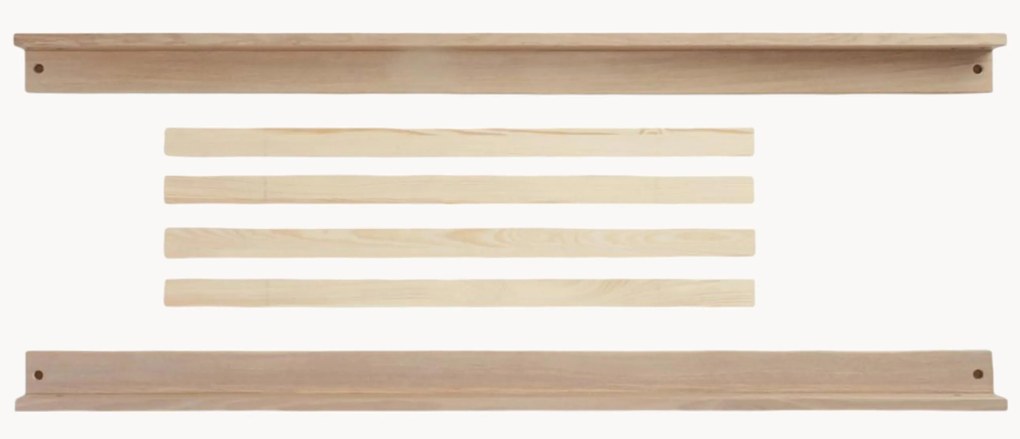 Ručne vyrobená súprava na prestavbu detskej postele z dubového dreva Eli, 6 ks