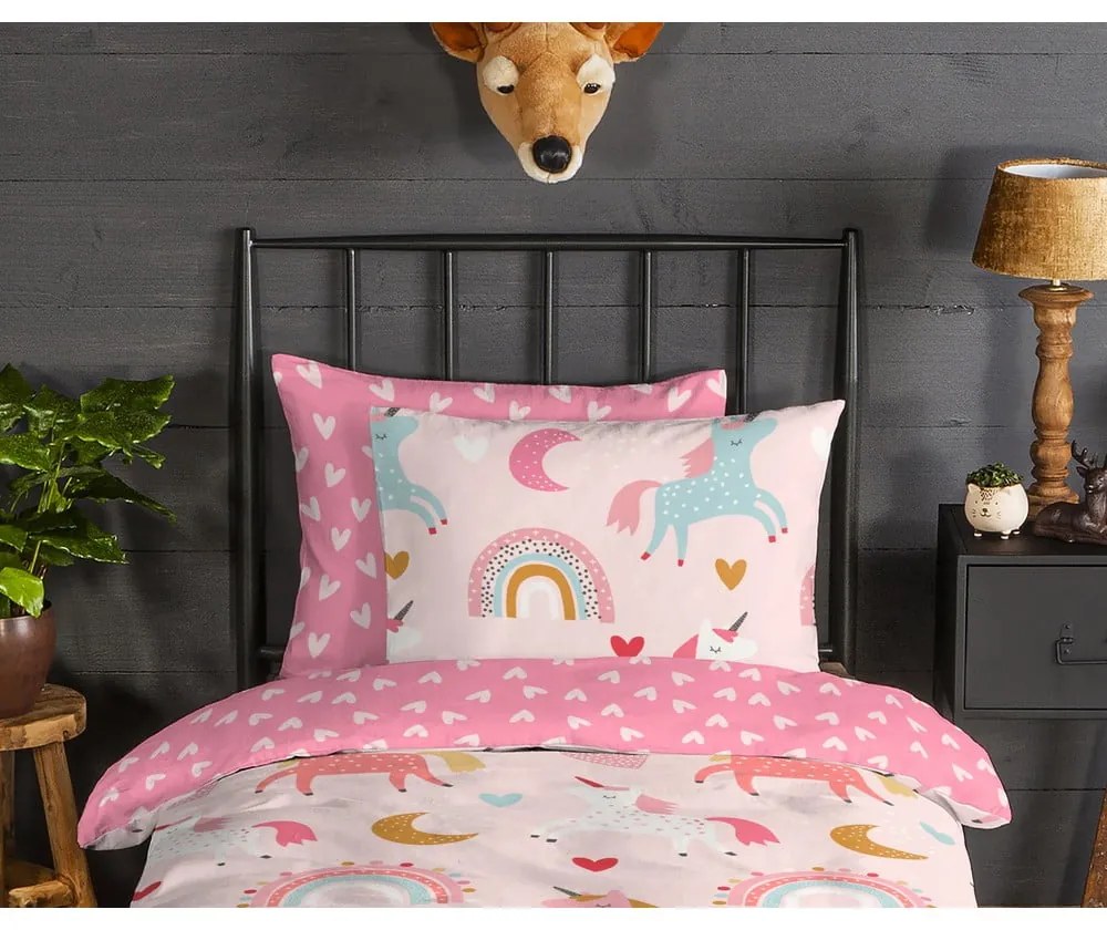 Flanelové detské obliečky na jednolôžko 140x200 cm – Good Morning