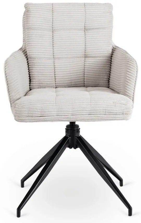 Otočná stolička MIA sivá