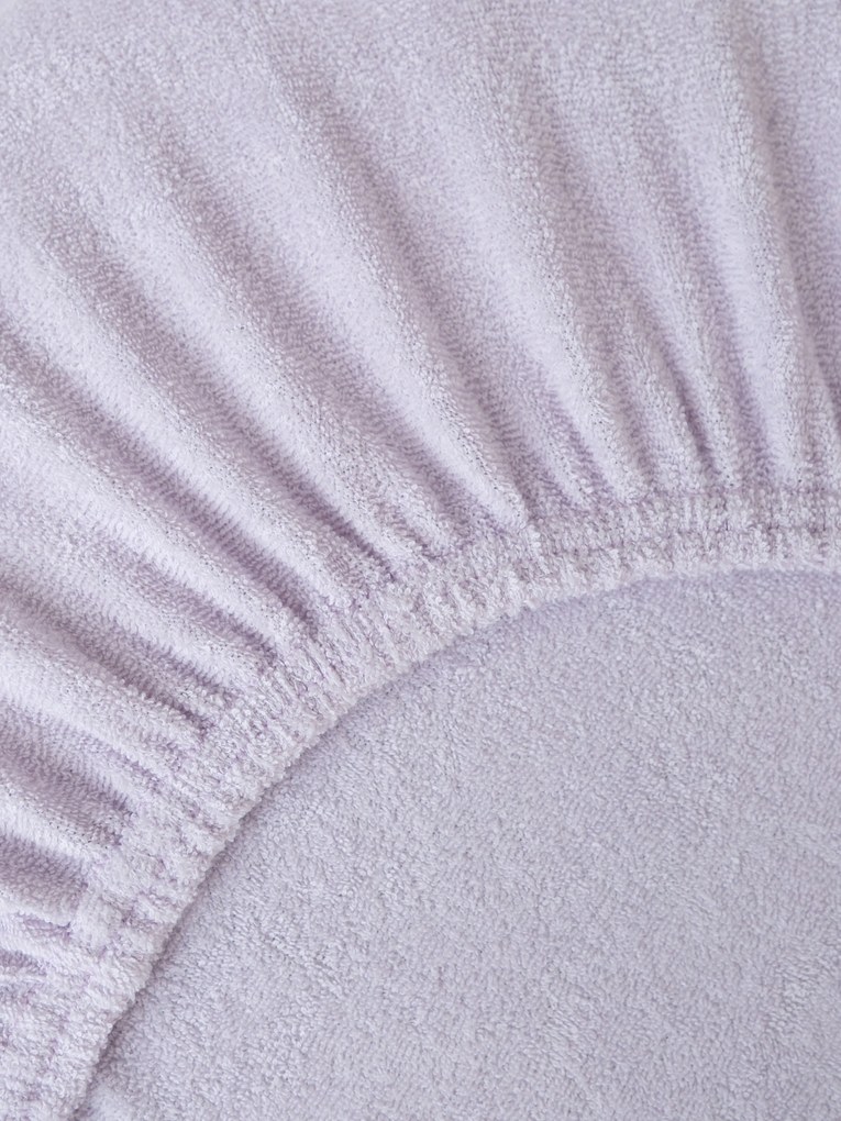 Froté plachta do postieľky 70 × 140 cm - lila