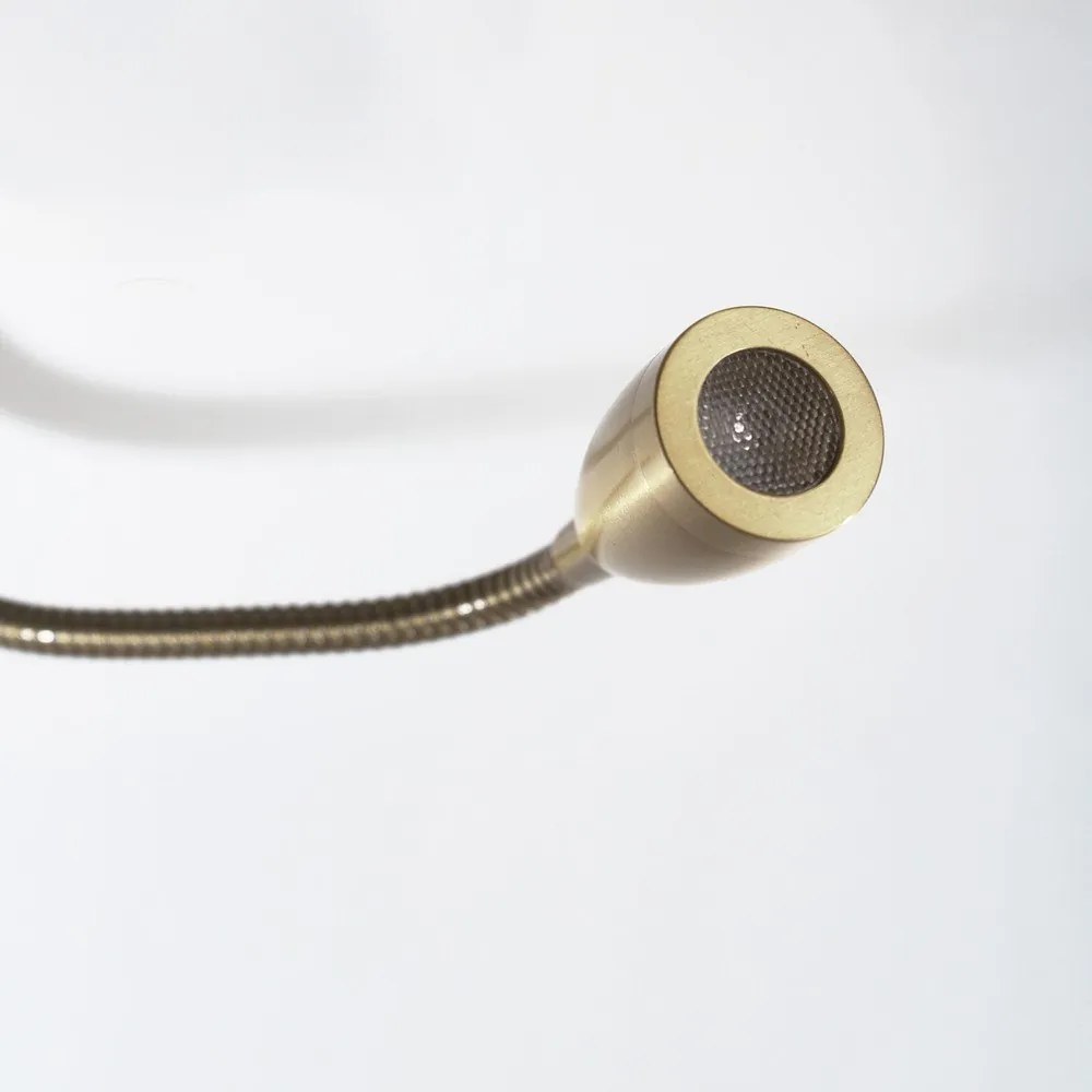 Nástenné svietidlo v bielo-bronzovej farbe – SULION