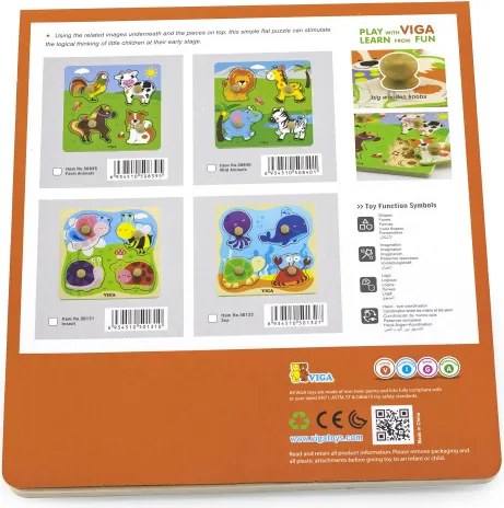 Puzzle na podložke Viga 50131 hmyz