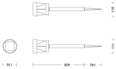 Philips - LED Solárna lampa AVERY LED/1,8W/3,7V 2700K IP44