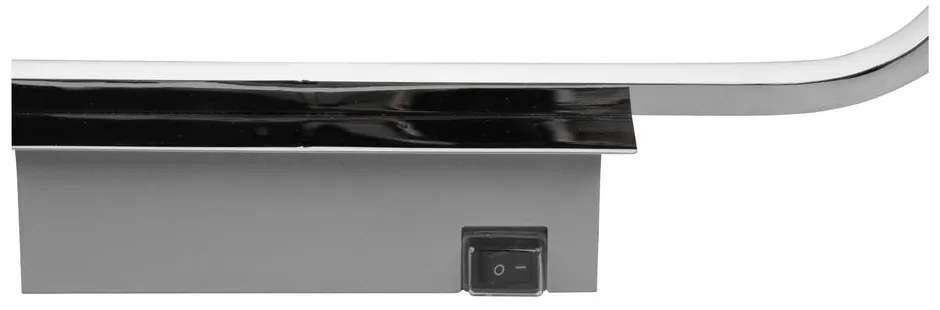 LED nástenné svietidlo v lesklej striebornej farbe (dĺžka 60 cm) Gianni - Trio