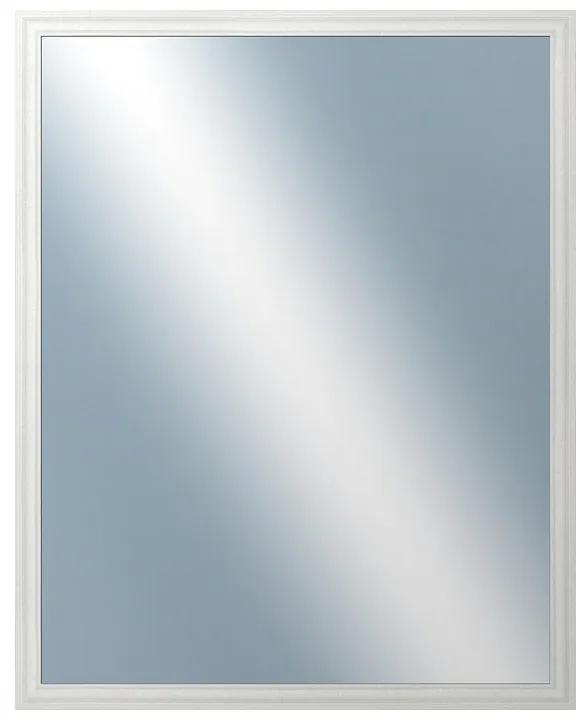DANTIK - Zrkadlo v rámu, rozmer s rámom 80x100 cm z lišty LYON biela (2666)