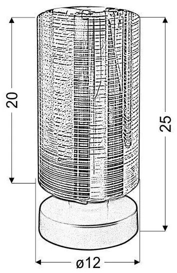 Stolná lampa COX 1xE27/60W/230V