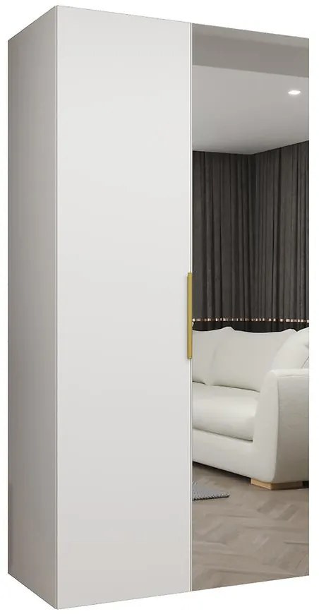 Skriňa Marbella II 100 biela/zlatá