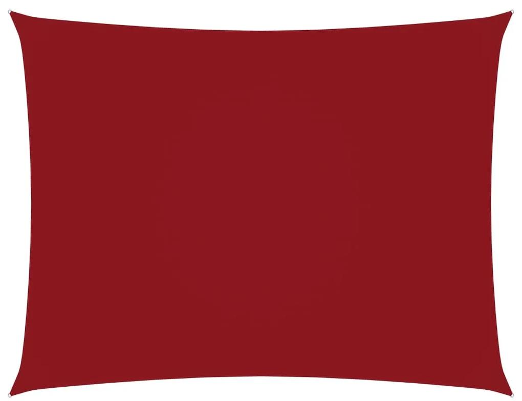 Tieniaca plachta oxfordská látka obdĺžniková 6x7 m červená