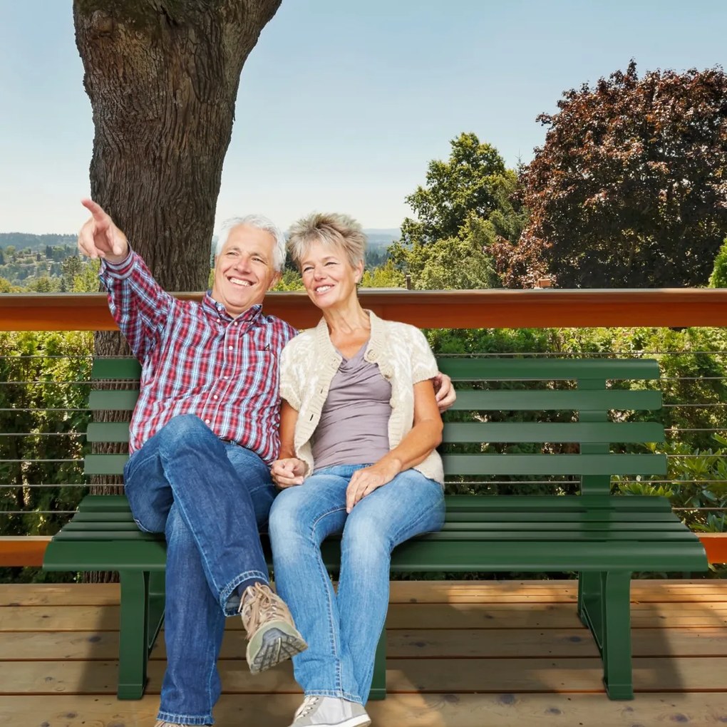 Záhradná lavica ORCHIDEA, 145x49x74cm, zelená I.P.A.E-Progarden