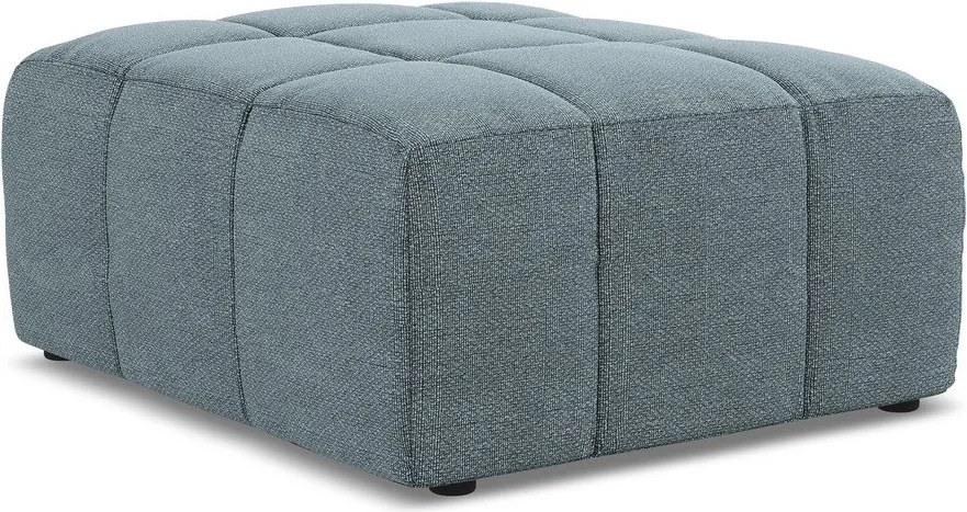 Modrá podnožka z textílie buklé Aloha – Makamii