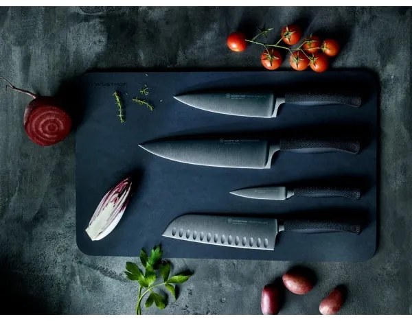 Wüsthof - Kuchynský nôž santoku PERFORMER 17 cm čierna
