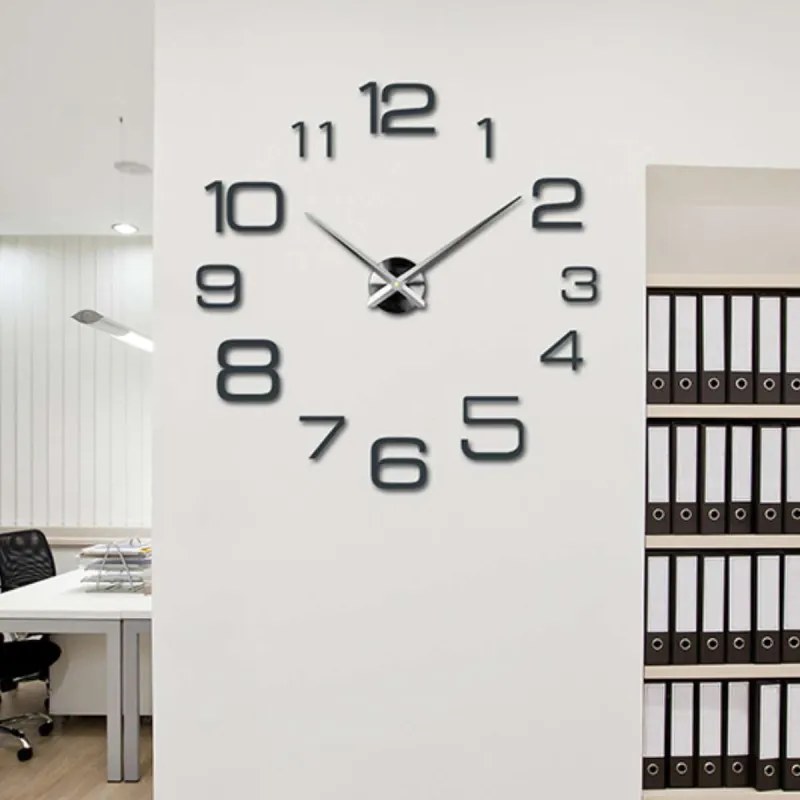 Nalepovacie hodiny na stenu – moderné hodiny DIY I SENTOP 12S032S