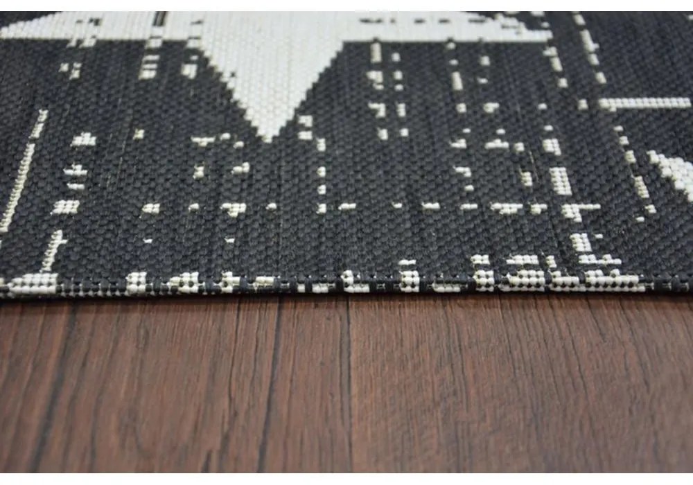 Kusový koberec Stars čierny 140x200cm