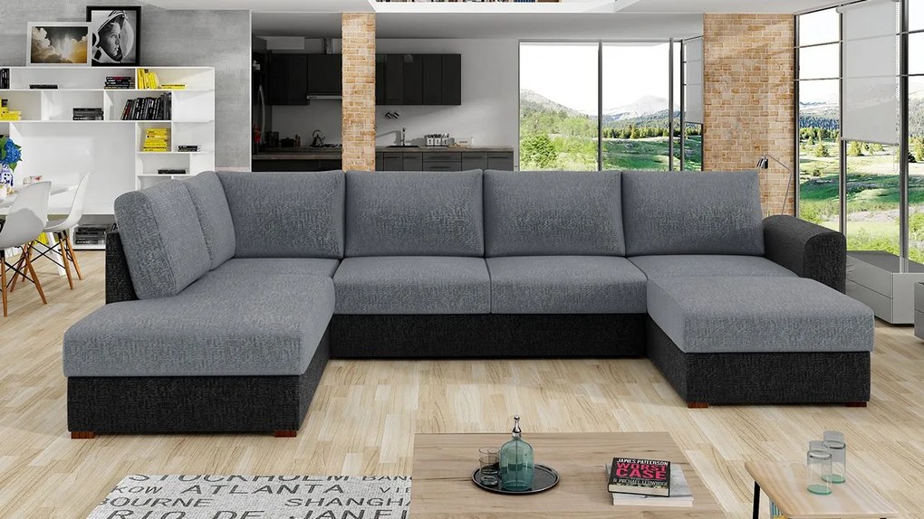 Rohová rozkladacia pohovka Astana Premium, Dostupné poťahy: Piano 26, Strana: ľavá