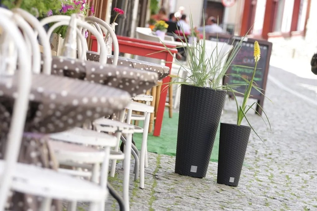 Kvetináč Round Rato biely