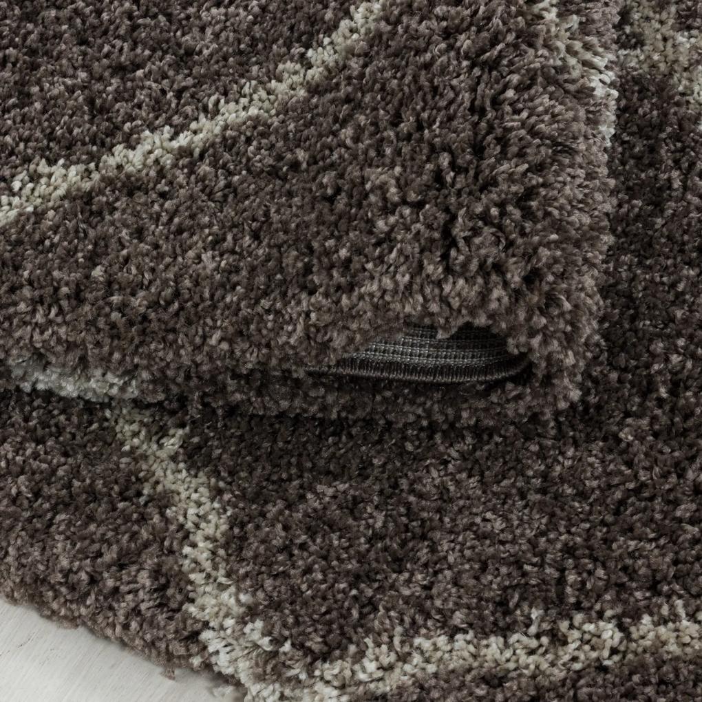 Ayyildiz koberce Kusový koberec Alvor Shaggy 3401 taupe - 140x200 cm