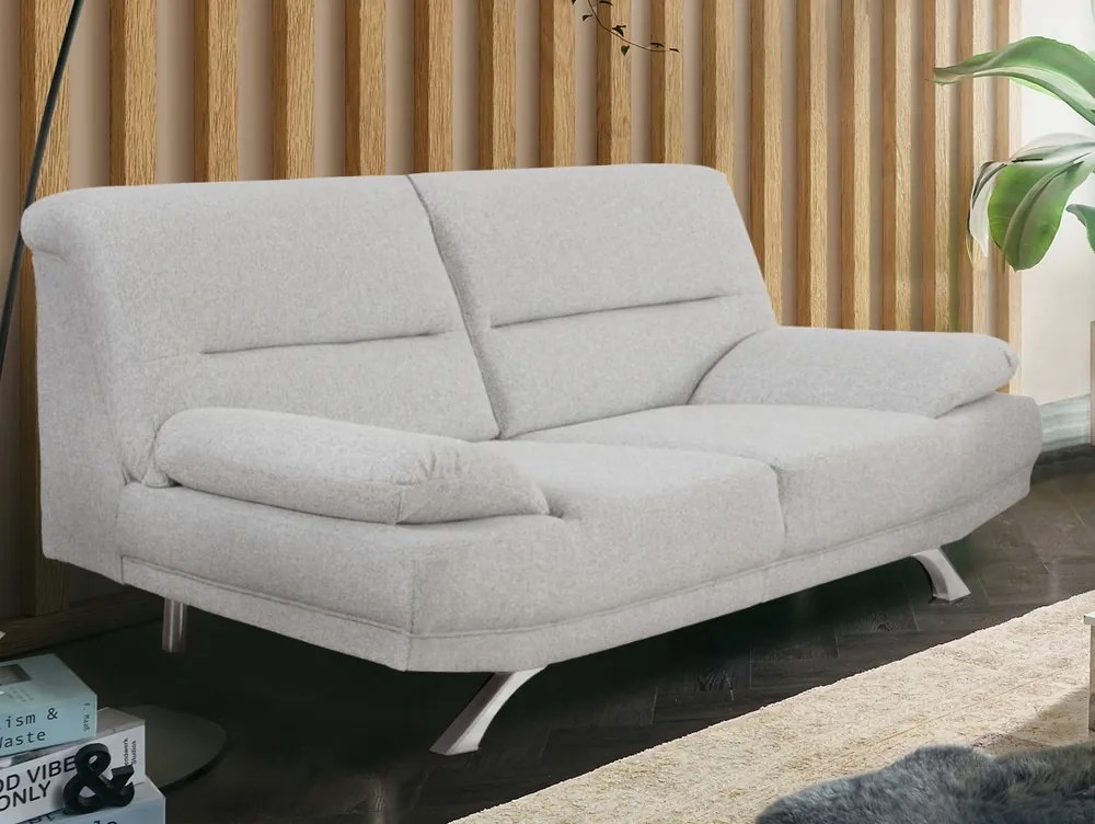 Dvojsedák Bruno, šedo-biela tkanina