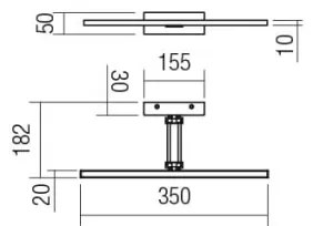 Redo 01-3461 - LED Obrazové svietidlo LINEAR LED/8W/230V 35 cm CRI 92 čierna