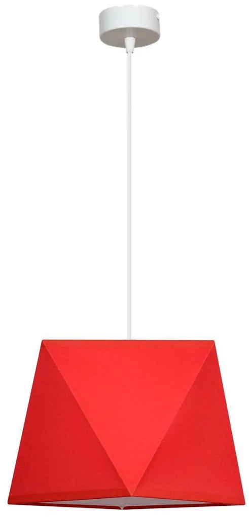Závesné svietidlo Diamond, 1x textilné tienidlo (výber z 5 farieb), (výber z 2 farieb konštrukcie)