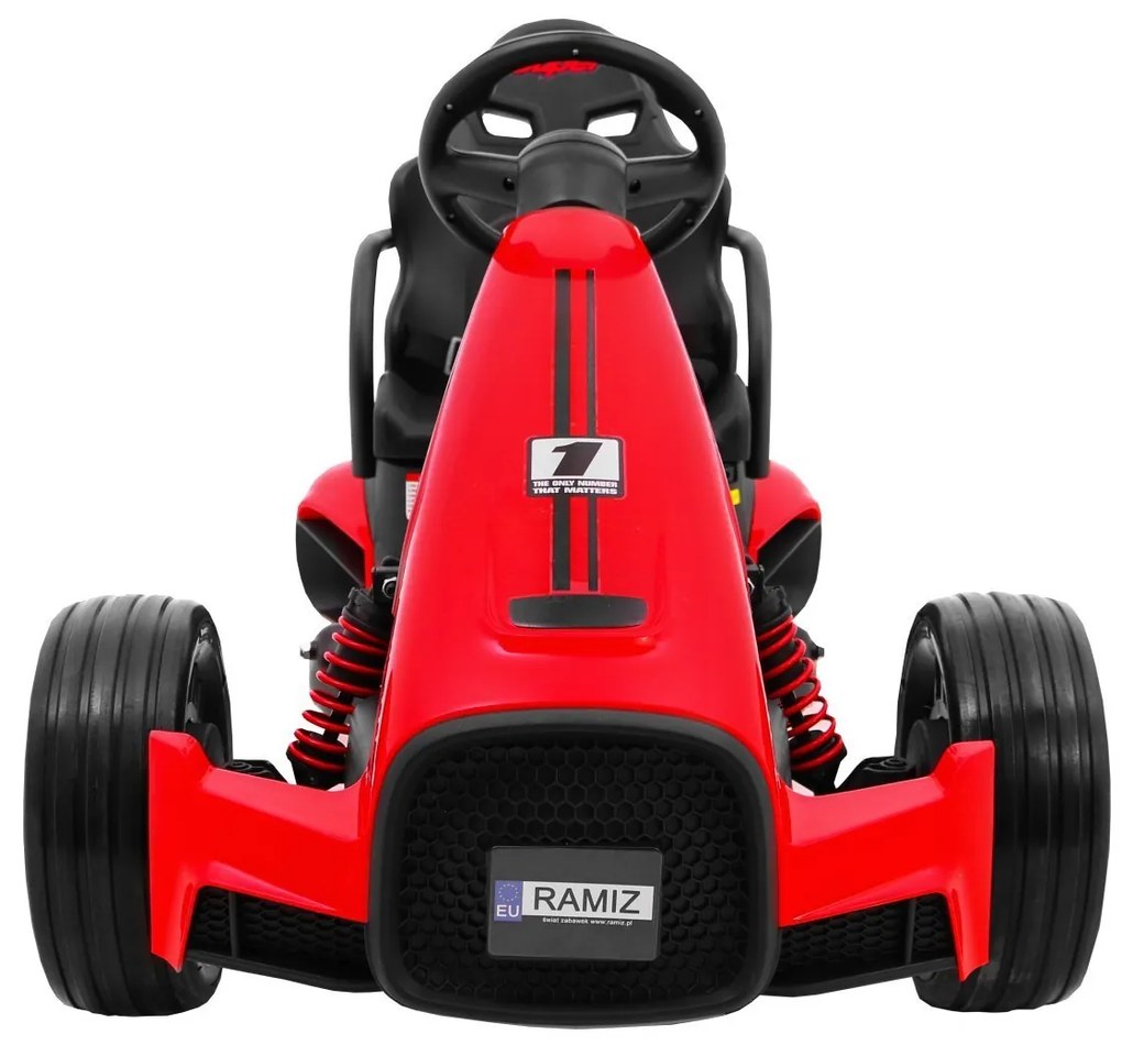 RAMIZ ELEKTRICKÉ AUTÍČKO - MOTOKÁRA BOLID XR-1- ČERVENÉ - 2 x 35W - 12V/7Ah - 2023
