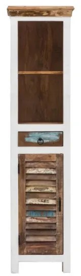 furniture-nabytek.cz - Masívna kúpeľňová skrinka Perth z recyklovaného dreva, lakovaná, biela / farebná