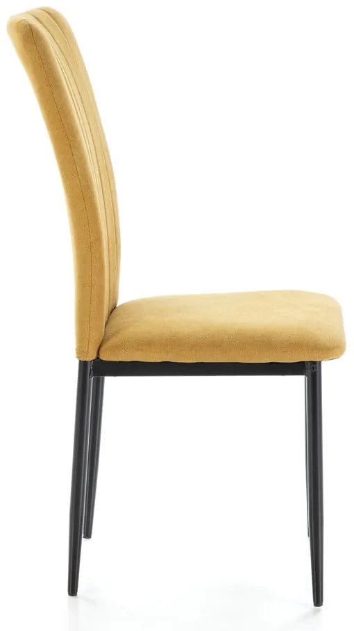 Jedálenská stolička v horčicovej farbe v súprave 4 ks Holly – Marckeric