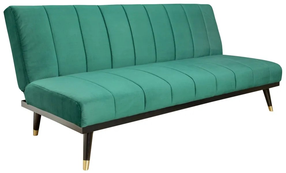 Rozkladacia sedačka Halle 180 cm smaragdovozelená