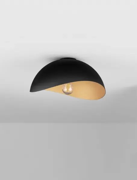 LED čierno-zlaté dizajnové stropné svietidlo Opsi 30