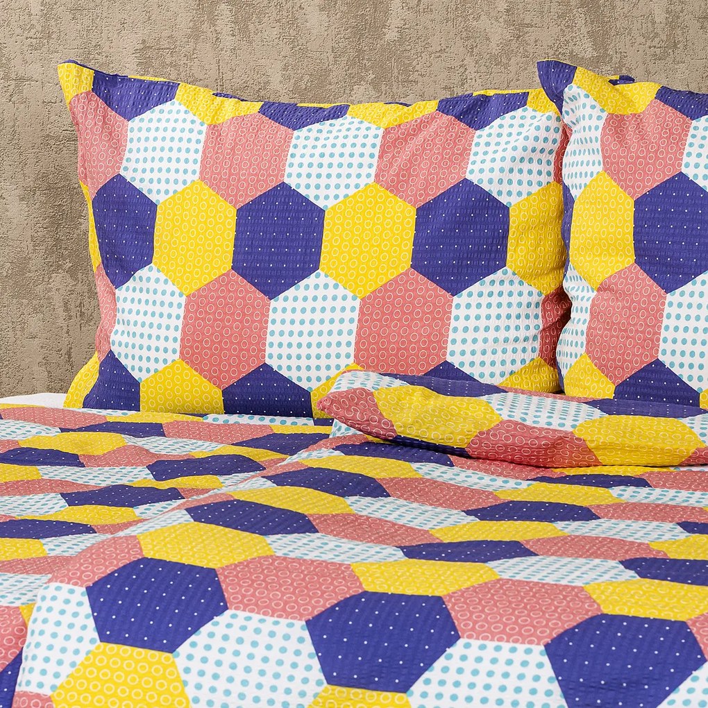4Home Krepové obliečky Patchwork pastel