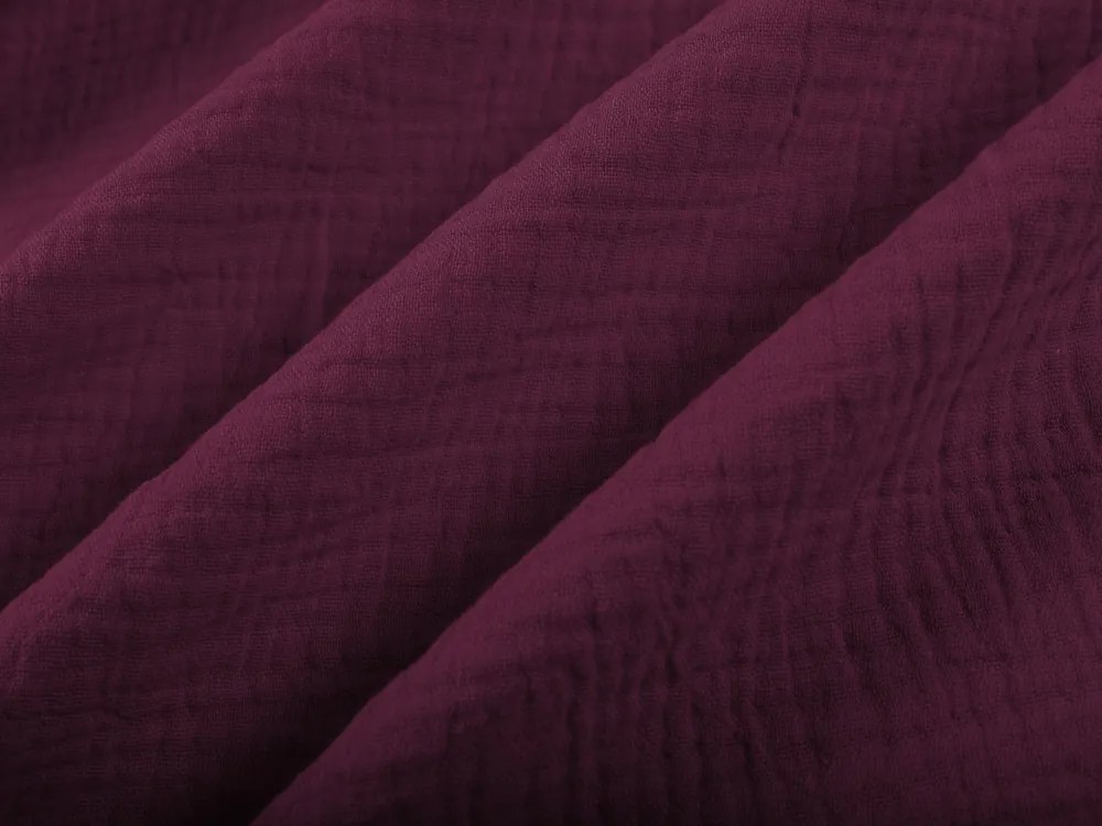 Biante Mušelínová obliečka na vankúš MSN-044 Burgundská vínová 30 x 50 cm