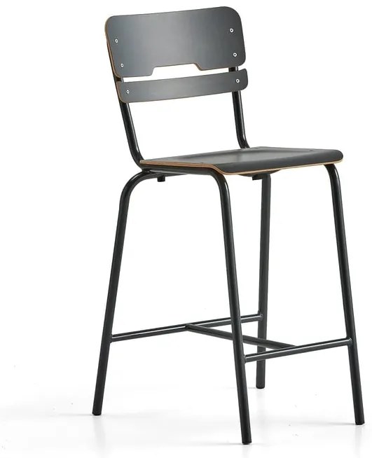 Školská stolička SCIENTIA, V 650 mm, antracit/antracit