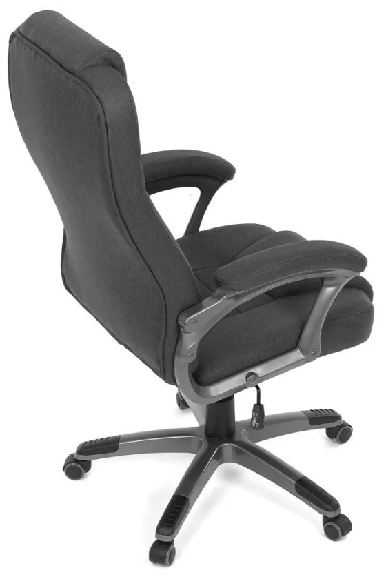 Kancelárske kreslo DEXTER — látka, sivá