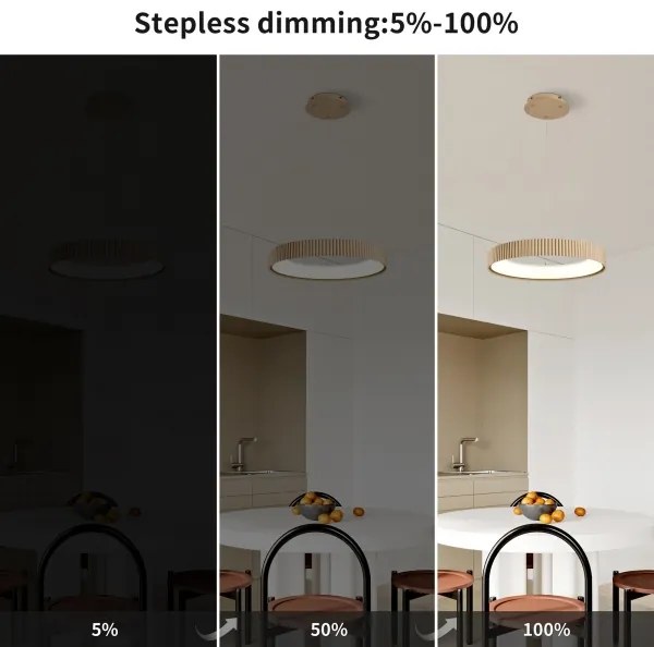 Brilagi - stmievateľný LED závesný luster FALCON MODERN LED/30W/230V 40 cm béžová s diaľkovým ovládačom
