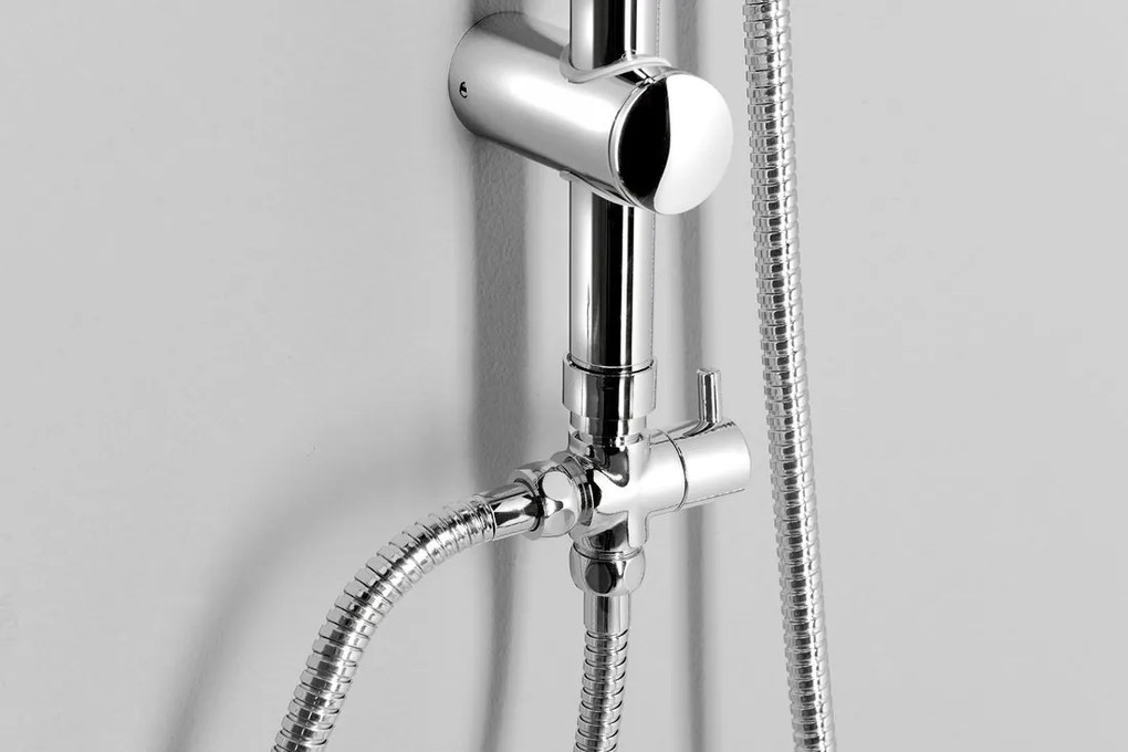Aqualine Aqualine, KERA sprchový stĺp s pripojením na batériu, chróm, SL430