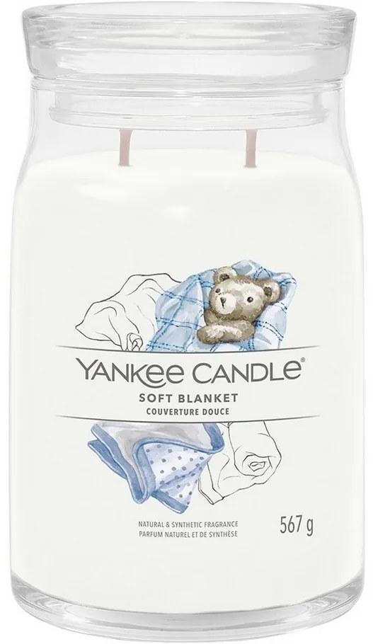 Yankee Candle Signature Soft Blanket Veľká vonnásviečka, 567 g, L