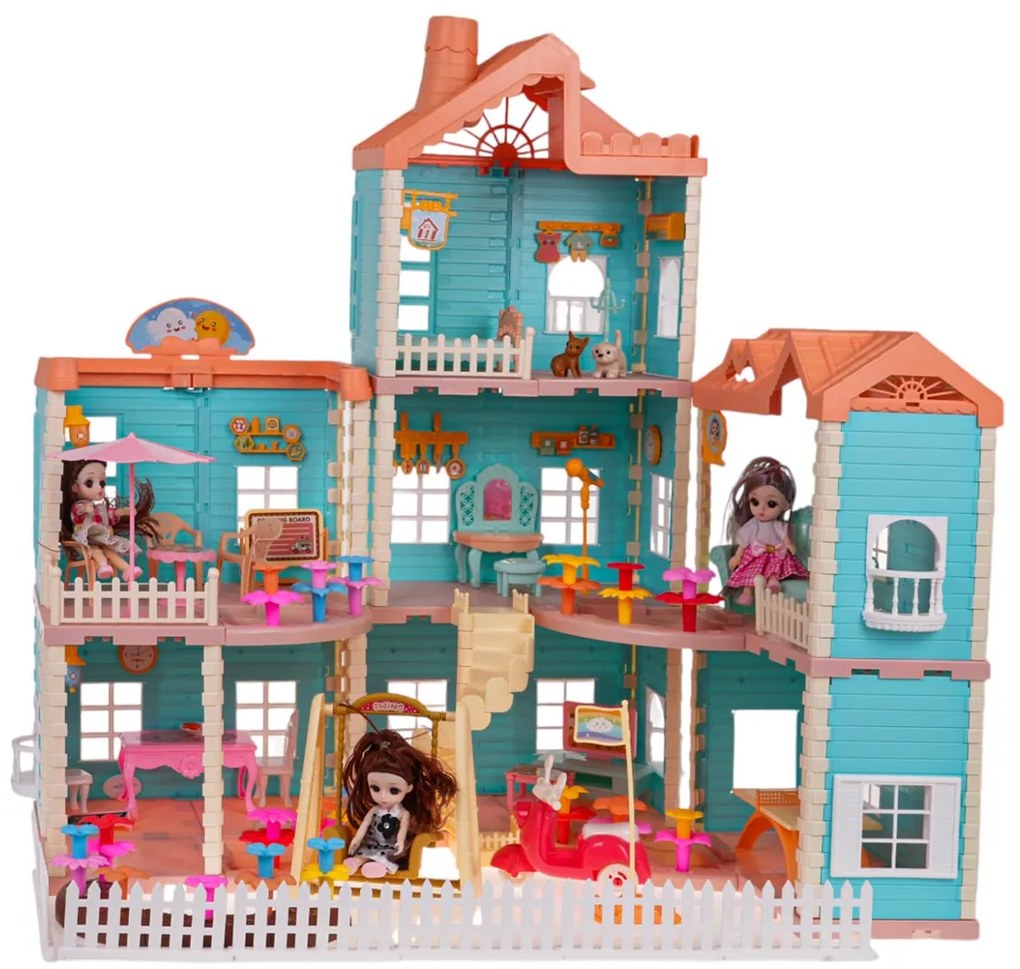 Interaktívny domček pre bábiky s príslušenstvom RAMIZ ZDZ.668-6A