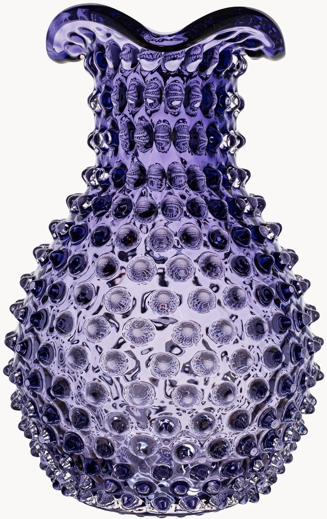 Ručne fúkaná váza Hobnail, V 21 cm
