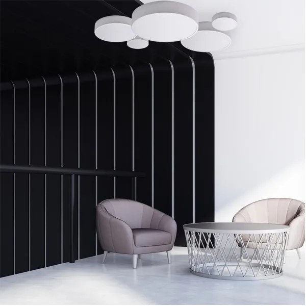 Brilagi - Stropné svietidlo so senzorom CLARE 2xE27/40W/230V pr. 30 cm biela
