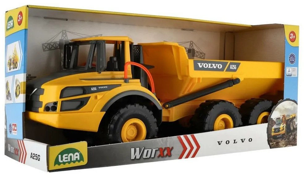 Lena Veľké nákladné auto Volvo Worxx plast, 55 cm, 1:15