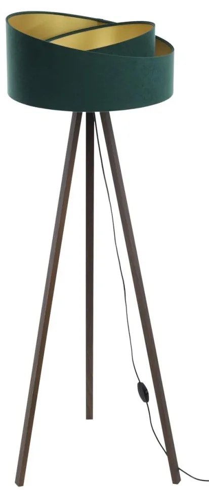 Stojacia lampa GALAXY 1xE27/60W/230V zelená/hnedá