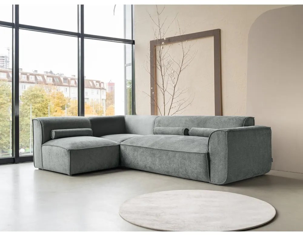 Svetlozelená rohová pohovka (ľavý roh) Flex Felix – Miuform