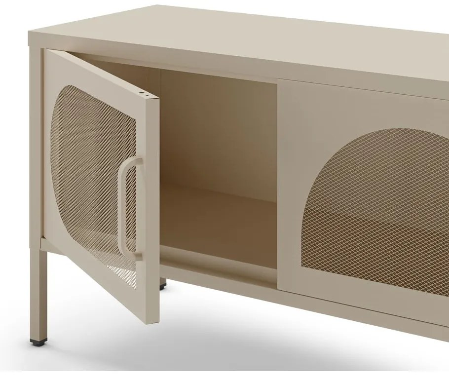 Krémový TV stolík 180x50 cm Tayra – Marckeric