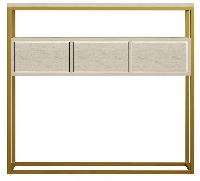 Odkladací stolík Guarda Travertine and Gold