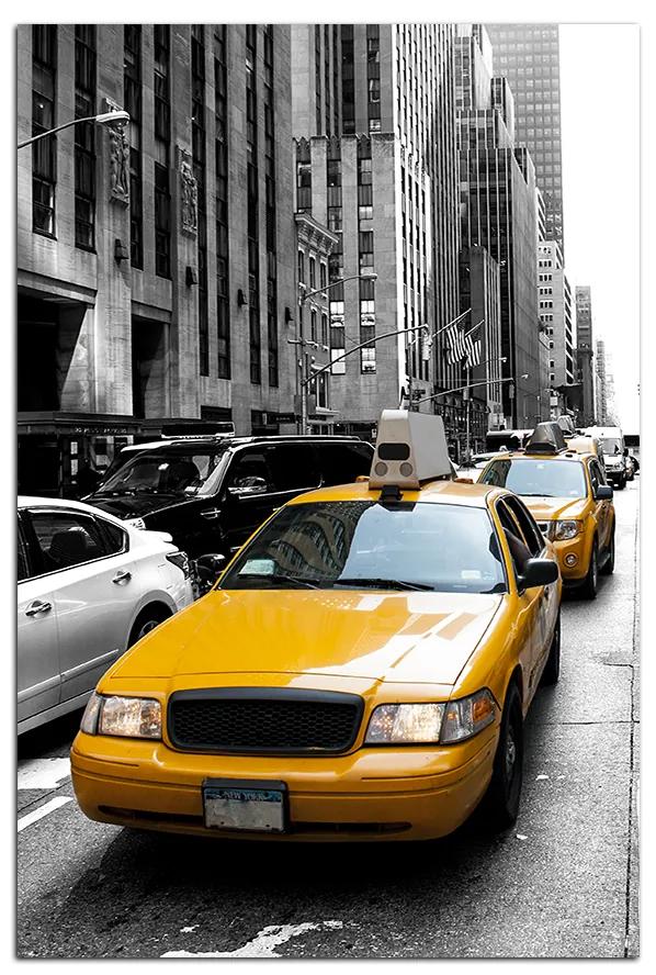 Obraz na plátne - Taxi z New Yorku - obdĺžnik 7927A (90x60 cm  )