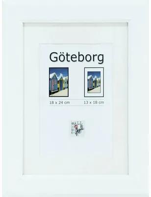 Drevený fotorámik Göteborg biely 18x24 cm