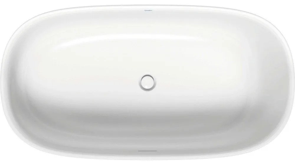 DURAVIT Zencha voľne stojaca vaňa z materiálu DuraSolid, s odtokom v strede (vytvarovaný sklon na jednej strane), 1600 x 850 x 600 mm, biela, 700462000000000