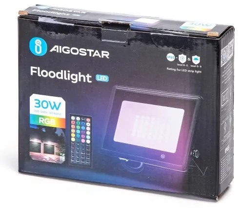 Aigostar - LED RGBW Reflektor LED/30W/230V IP65 + diaľkový ovládač