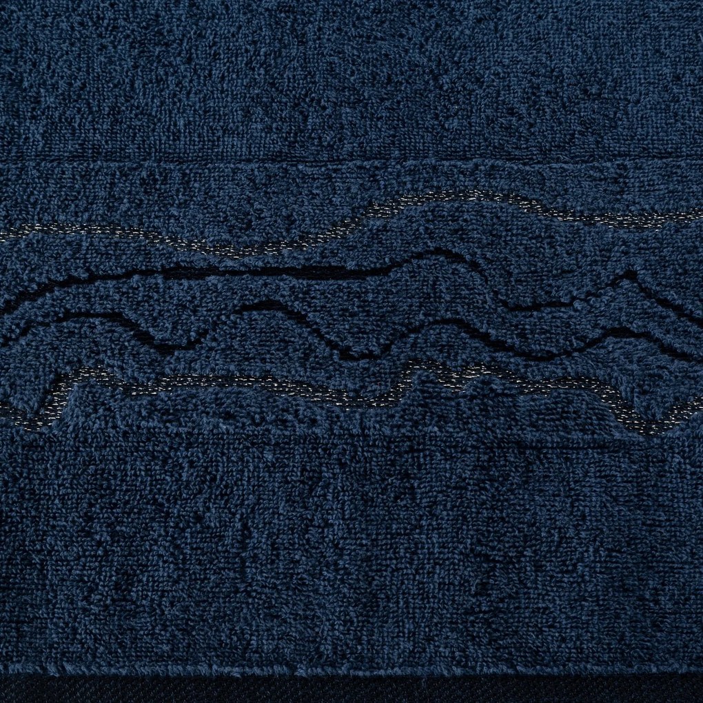 BAVLNENÝ UTERÁK KARIN 50X90 CM TMAVOMODRÁ