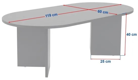 Konferenčný stolík NEL orech